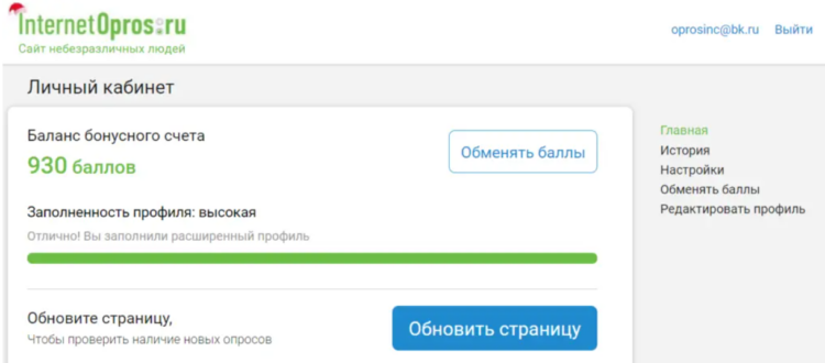 Обзор опросника Интернет Опрос — отзывы